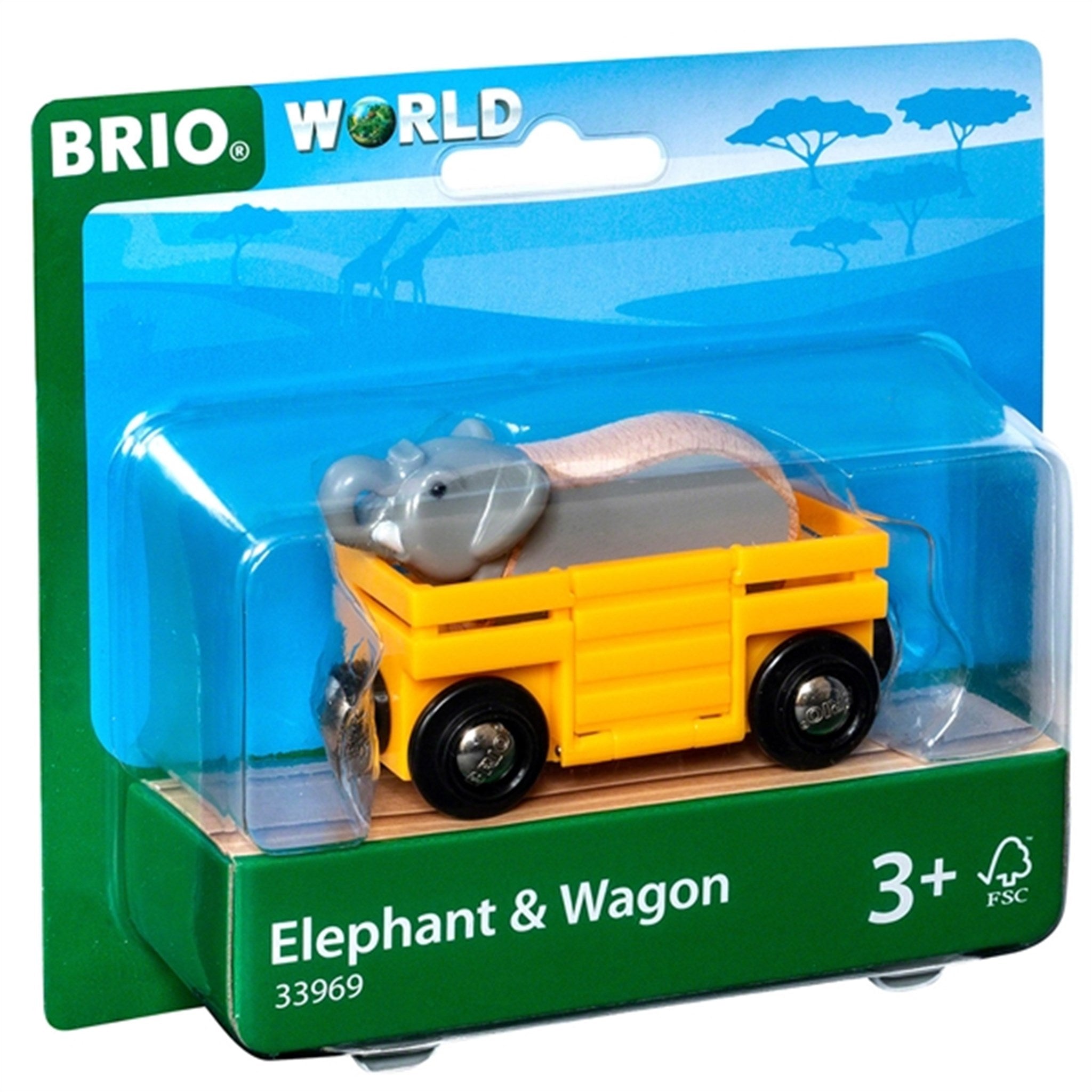 BRIO® Wagon w. Elephant 2