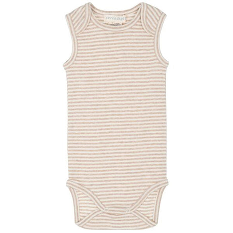 Serendipity Oat/Offwhite Baby Tank Rib Stripe