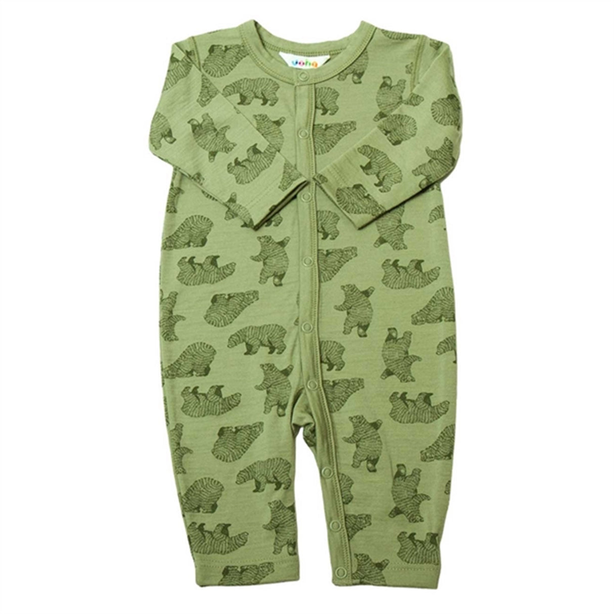 Joha Wool Green Bear Jumpsuit
