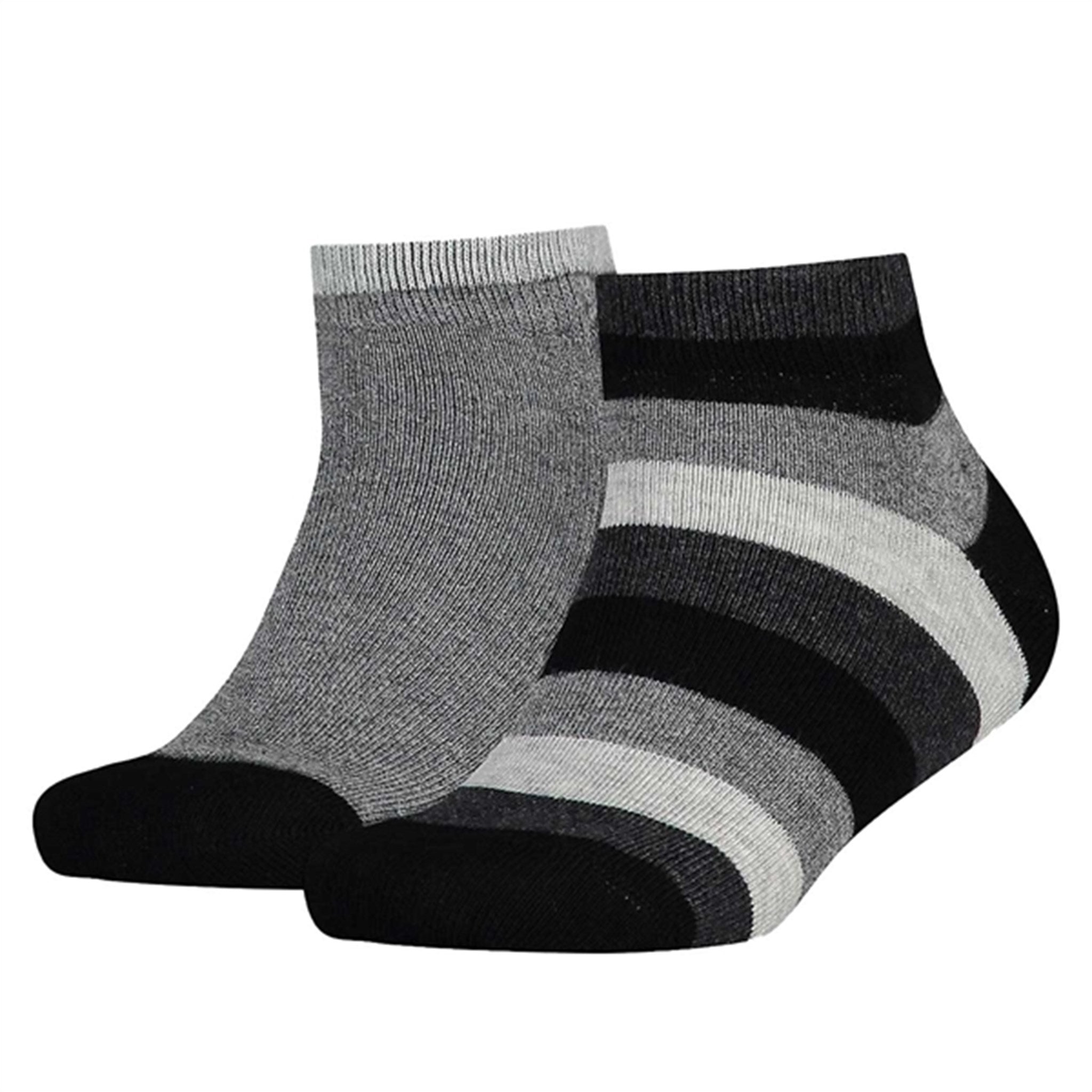 Tommy Hilfiger Kids 2-pak Basic Quarter Socks Black Striped
