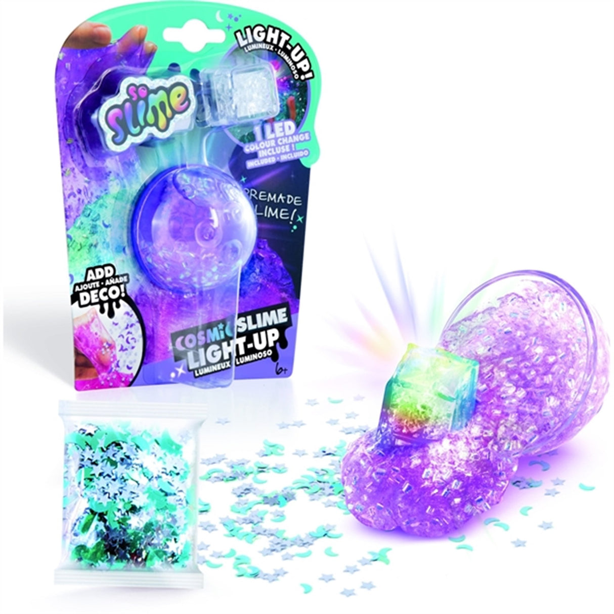 So Slime Light Up Cosmic Crunch Purple 3