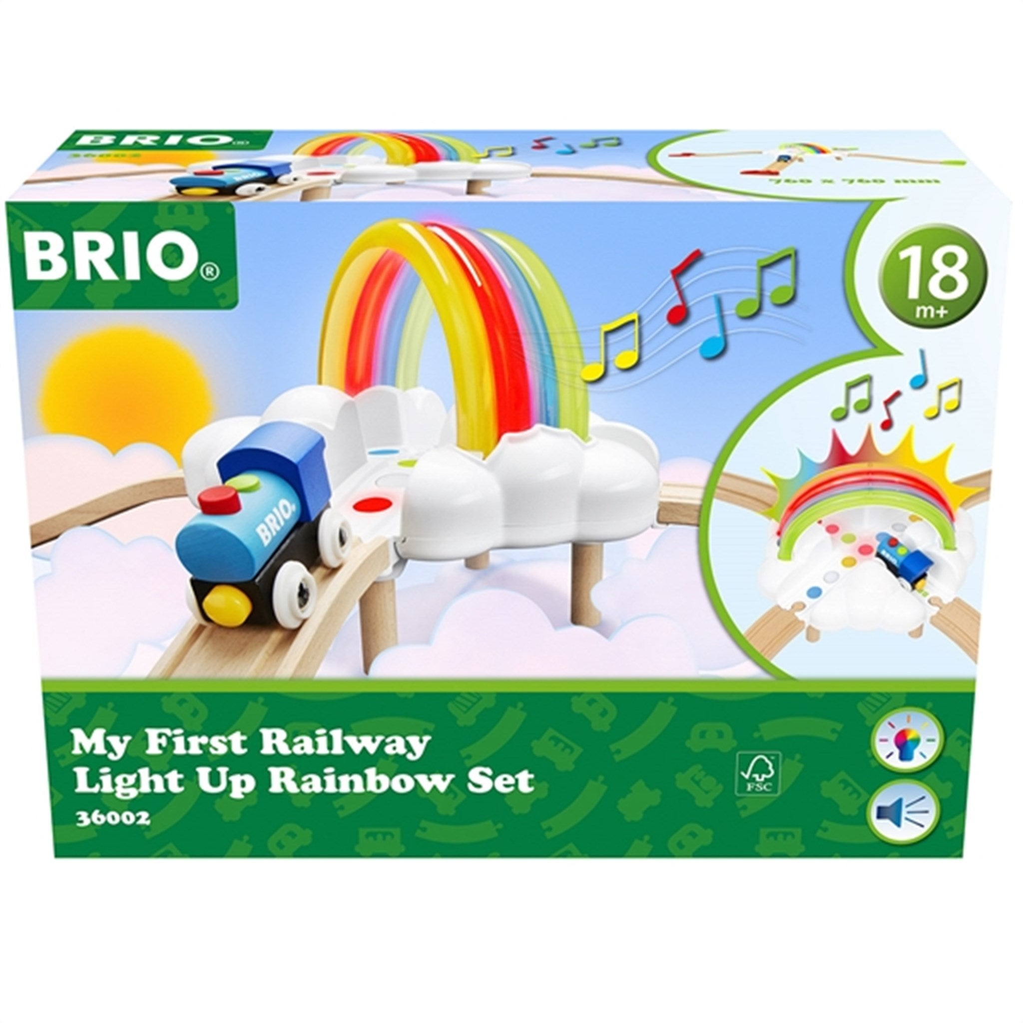 BRIO® My First Railway Light Up Rainbow Set 2