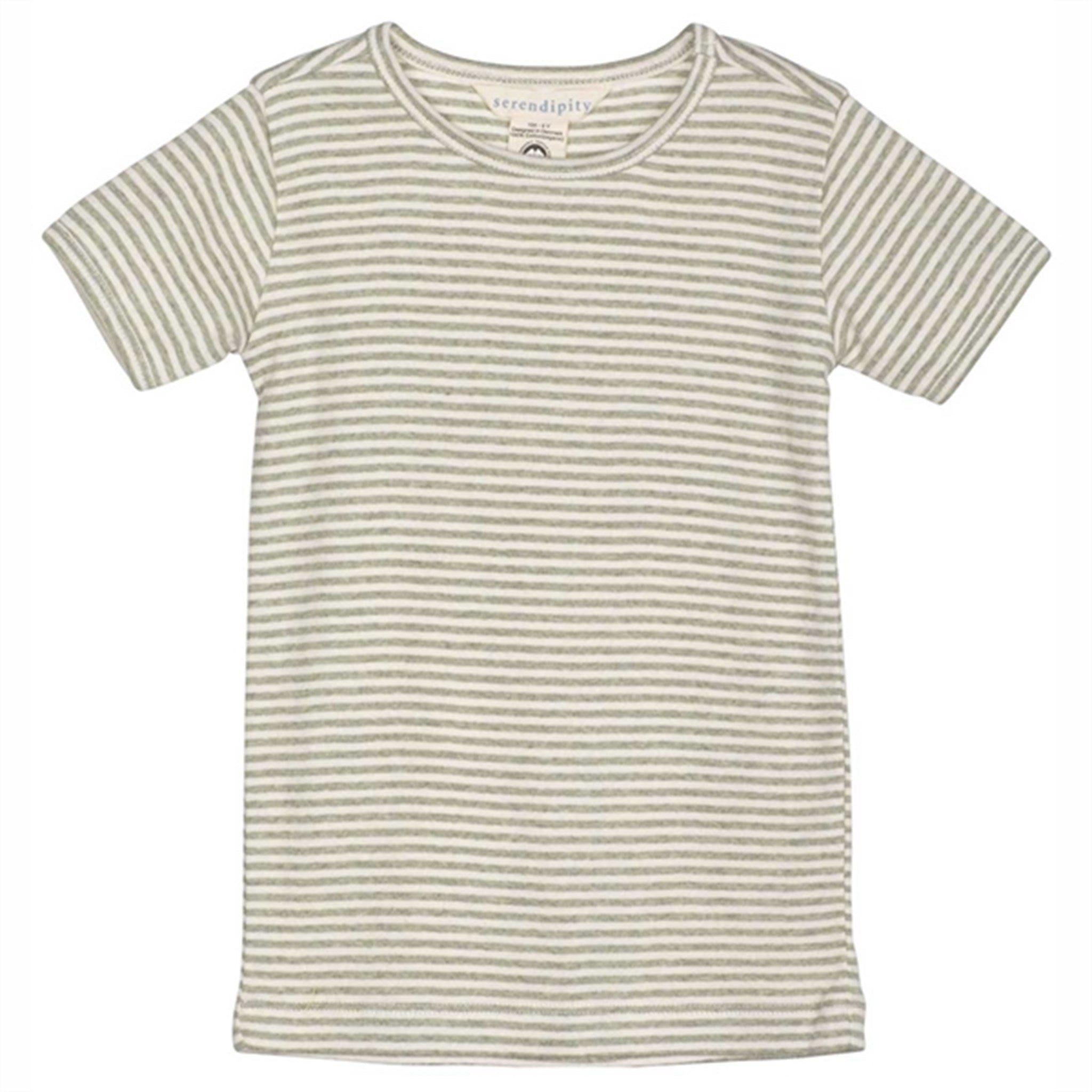 Serendipity Sage/Offwhite Stripe T-shirt