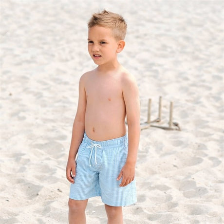 Petit Crabe Capri Stribes Boardie Swim Shorts