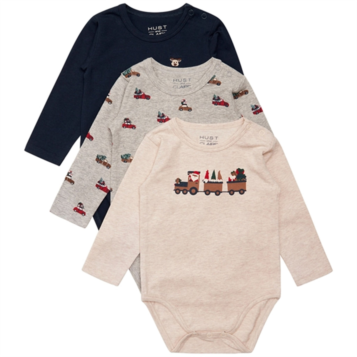 Hust & Claire Baby Navy Bertram Body 3-pack