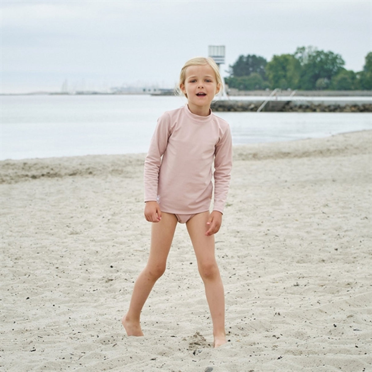 Petit Crabe Rose Nude Sydney Swim Shirt 4