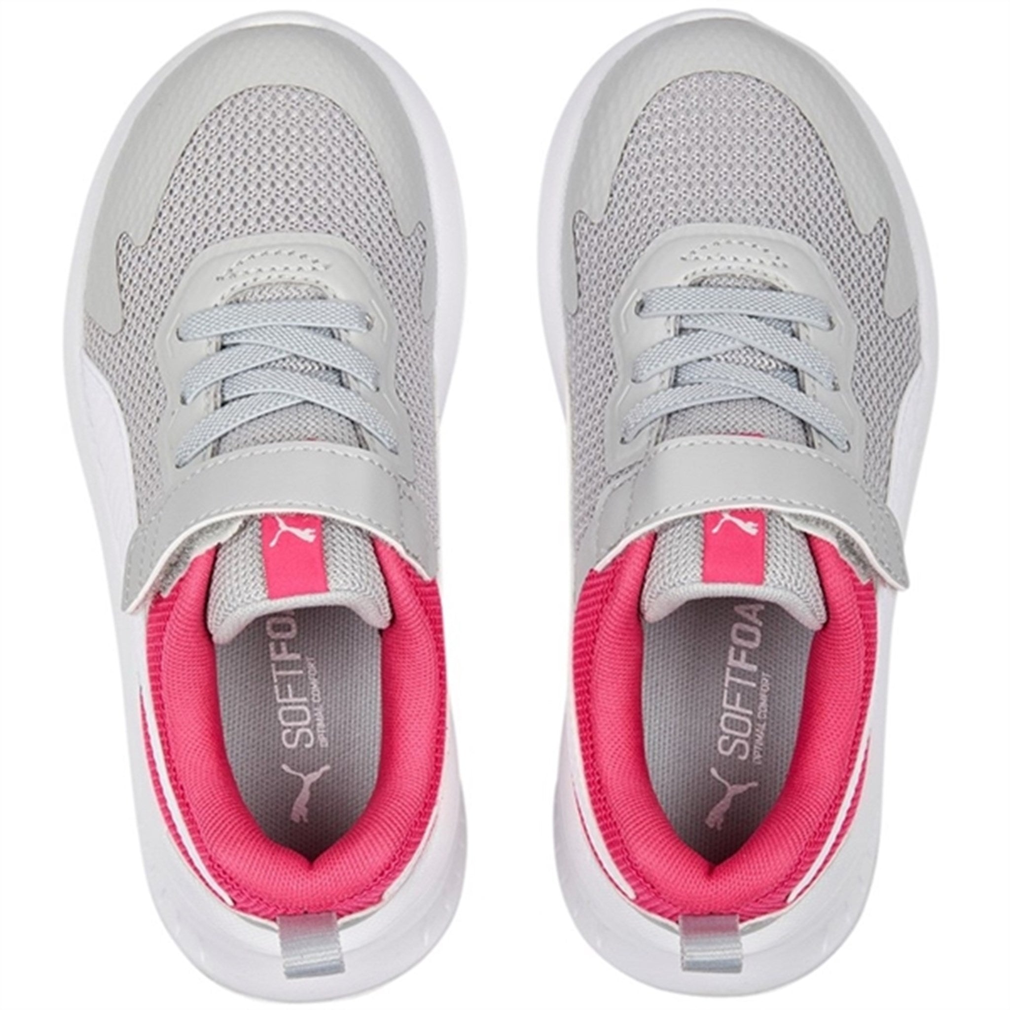 Puma Puma Evolve Run Mesh AC+ PS Cool Light Gray-White-Glowing Pink Sneakers 6