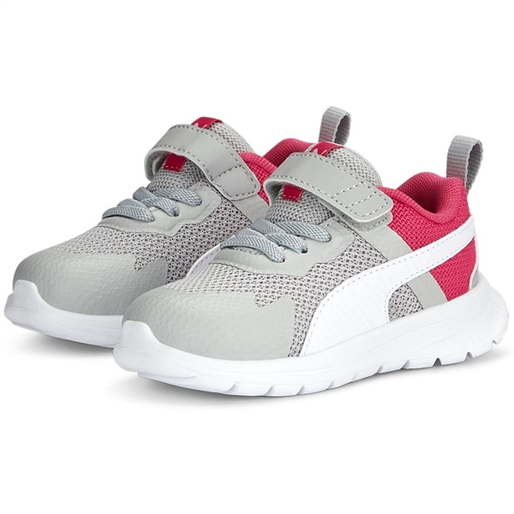 Puma Evolve Run Mesh AC+ Inf Cool Light Gray-White-Glowing Pink Sneakers