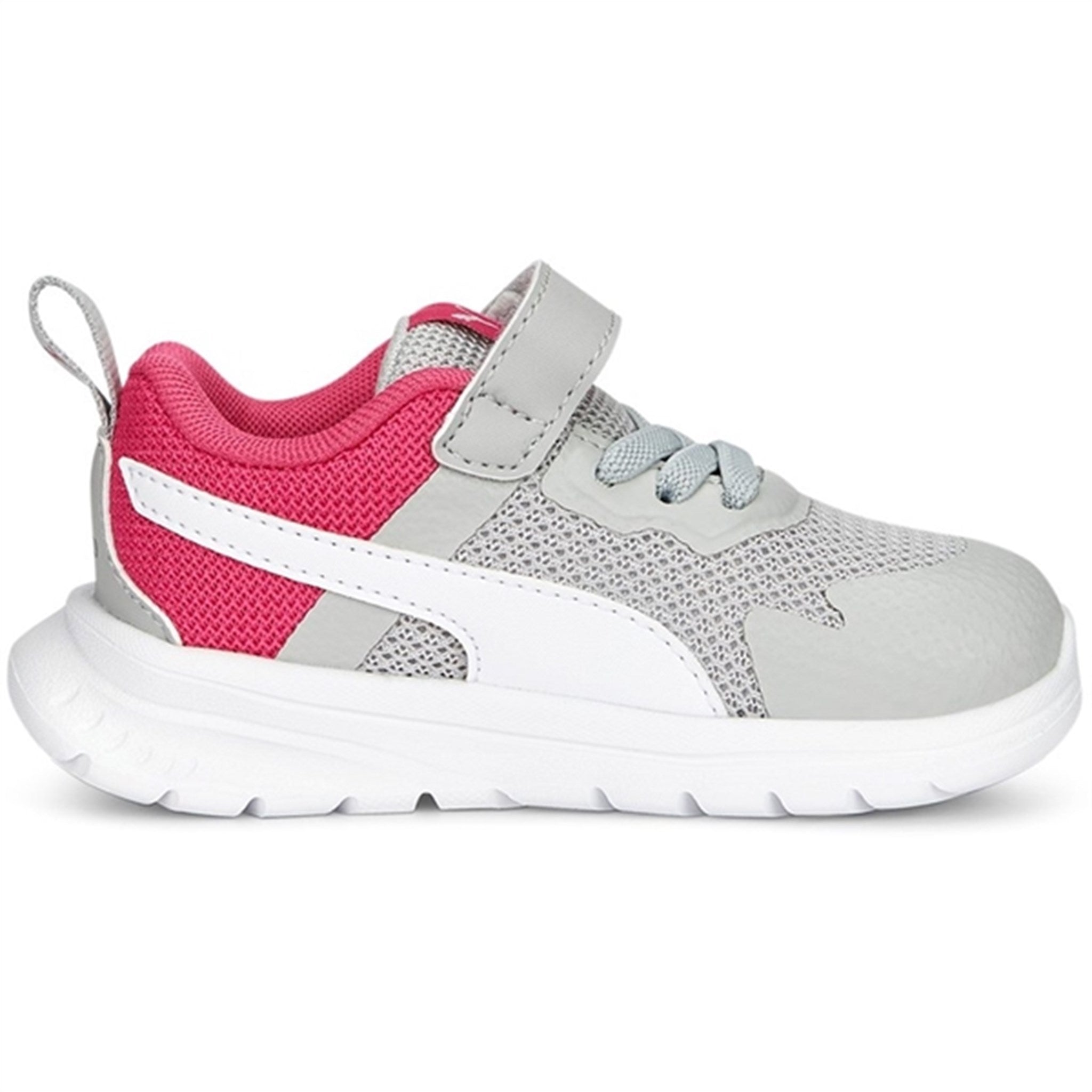 Puma Evolve Run Mesh AC+ Inf Cool Light Gray-White-Glowing Pink Sneakers 3