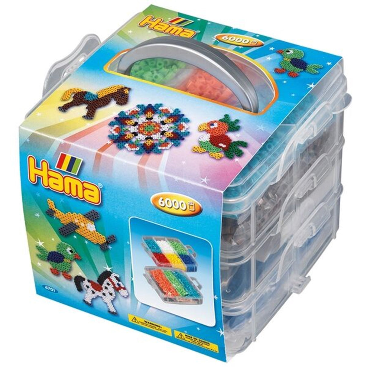 HAMA Storage Box Small incl. 6000 Beads +  3 Pegboads