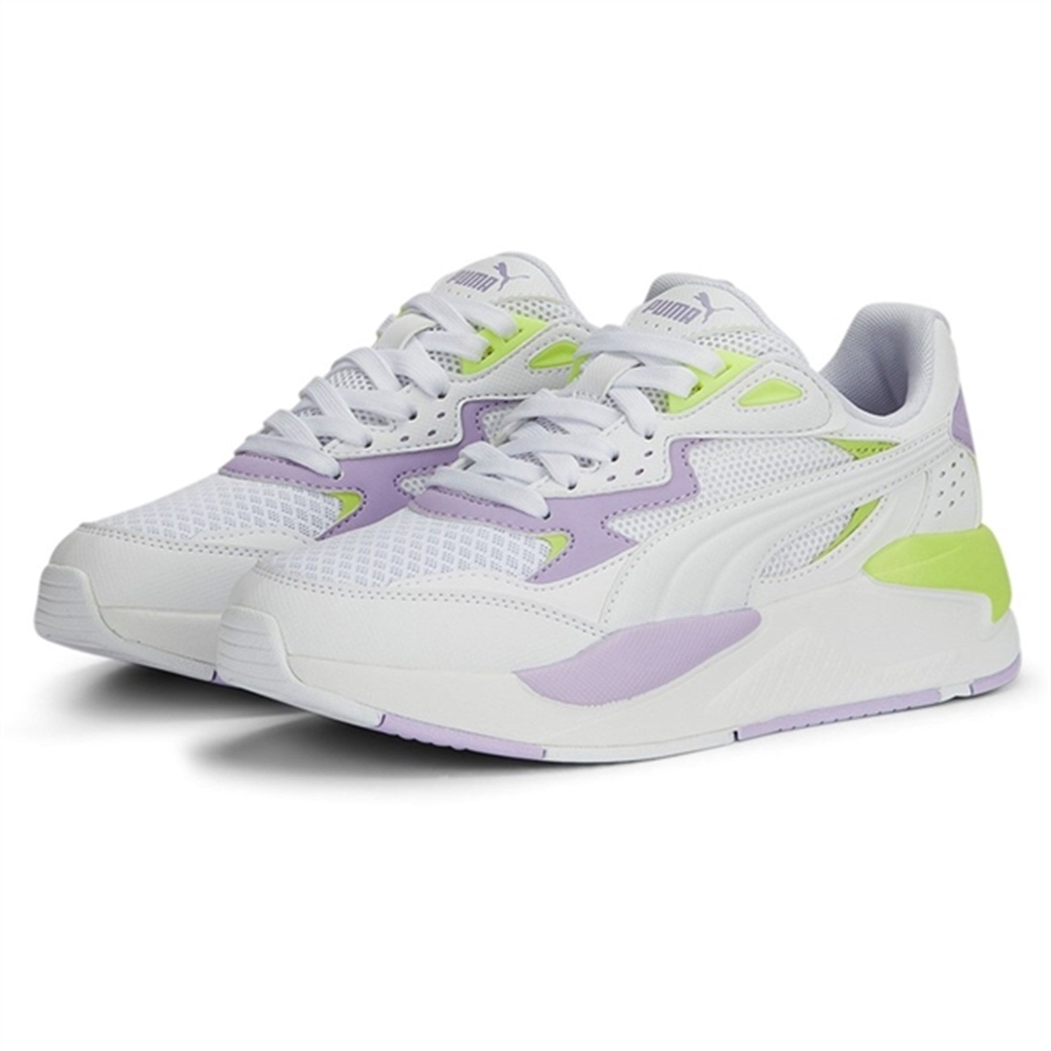 Puma X-Ray Speed Play Jr White-Vivid Violet-Lily Pad Sneakers
