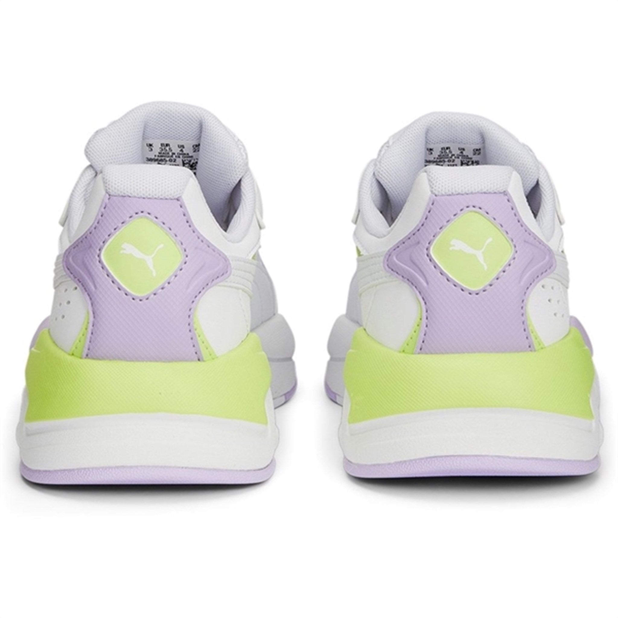 Puma X-Ray Speed Play Jr White-Vivid Violet-Lily Pad Sneakers 2