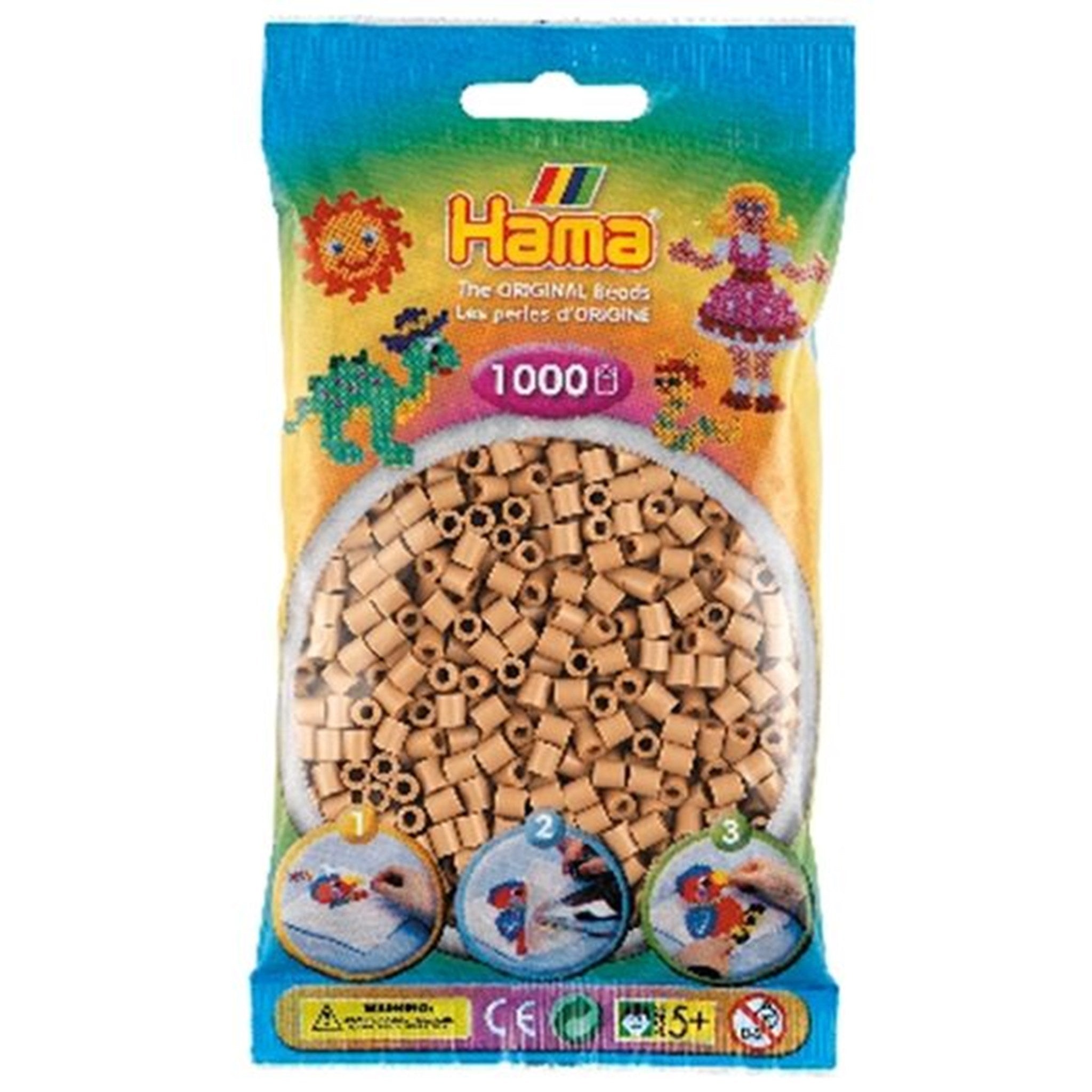 HAMA Midi Beads 1000 pcs Tan