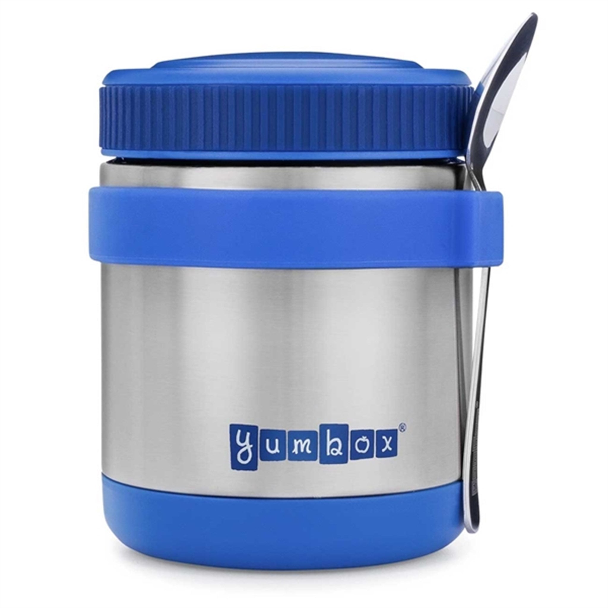 Yumbox Thermal Food Jar For Hot Lunch Zuppa With Spoon And Band Neptune Blue