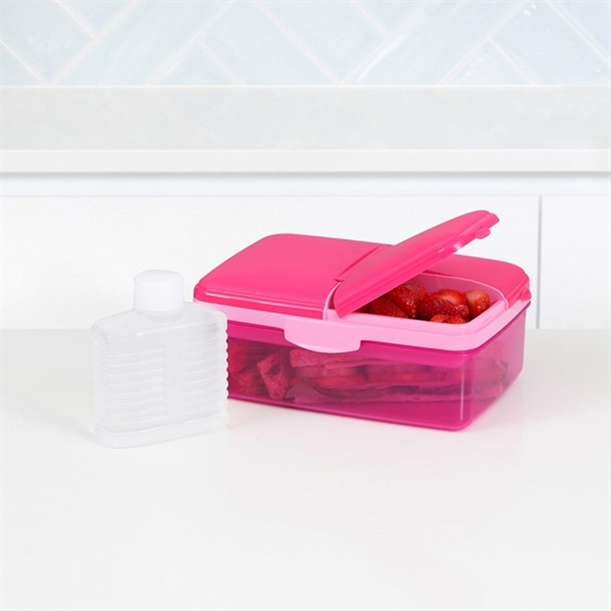 Sistema Slimline Quaddie Lunch Box 1,5 L Pink 3