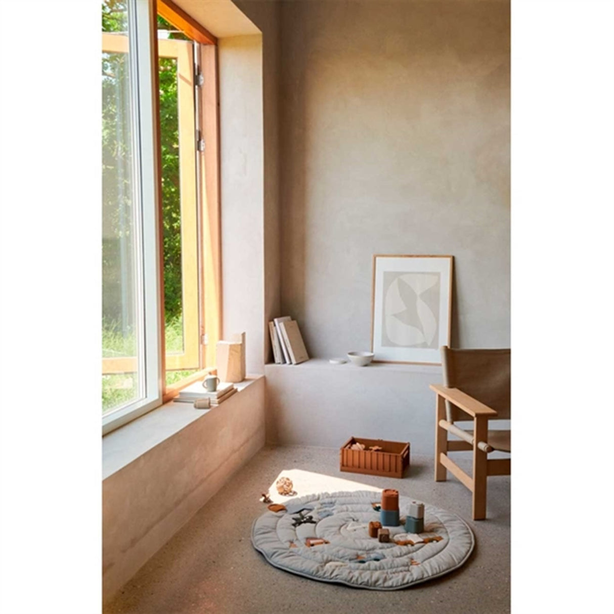 Liewood Neel Activity Blanket Vehicles Dove Blue Mix