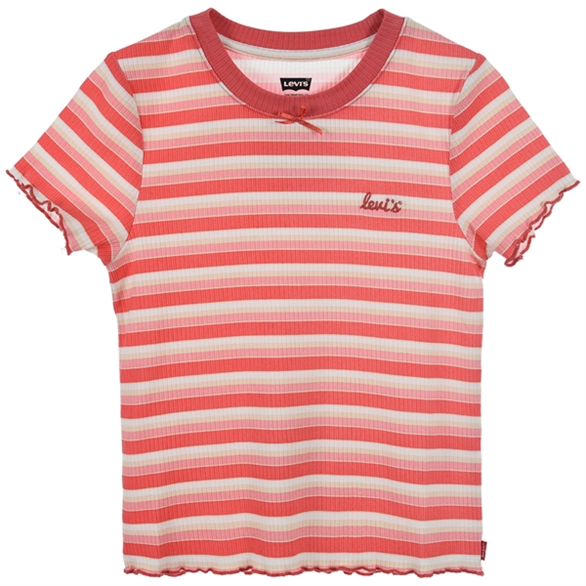 Levi's Striped Meet and Greet T-shirt Pink