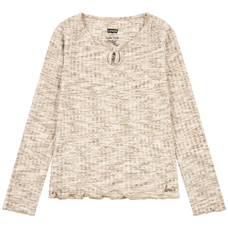 Levi's Space Dye Long Sleeve Blouse Creme Brulee