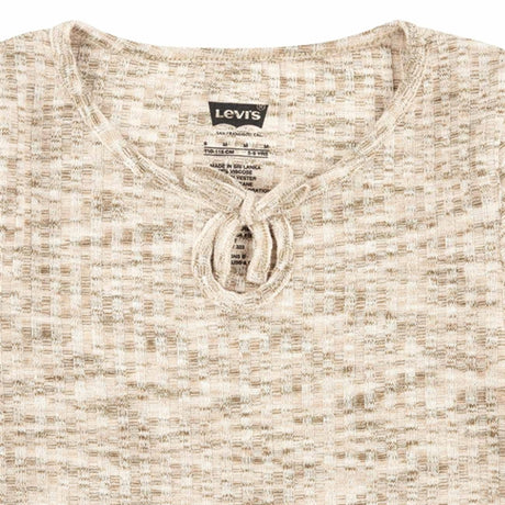 Levi's Space Dye Long Sleeve Blouse Creme Brulee 2