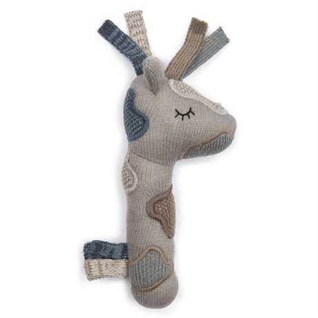 Smallstuff Knitted Maracas Giraffe Sandy/Blue