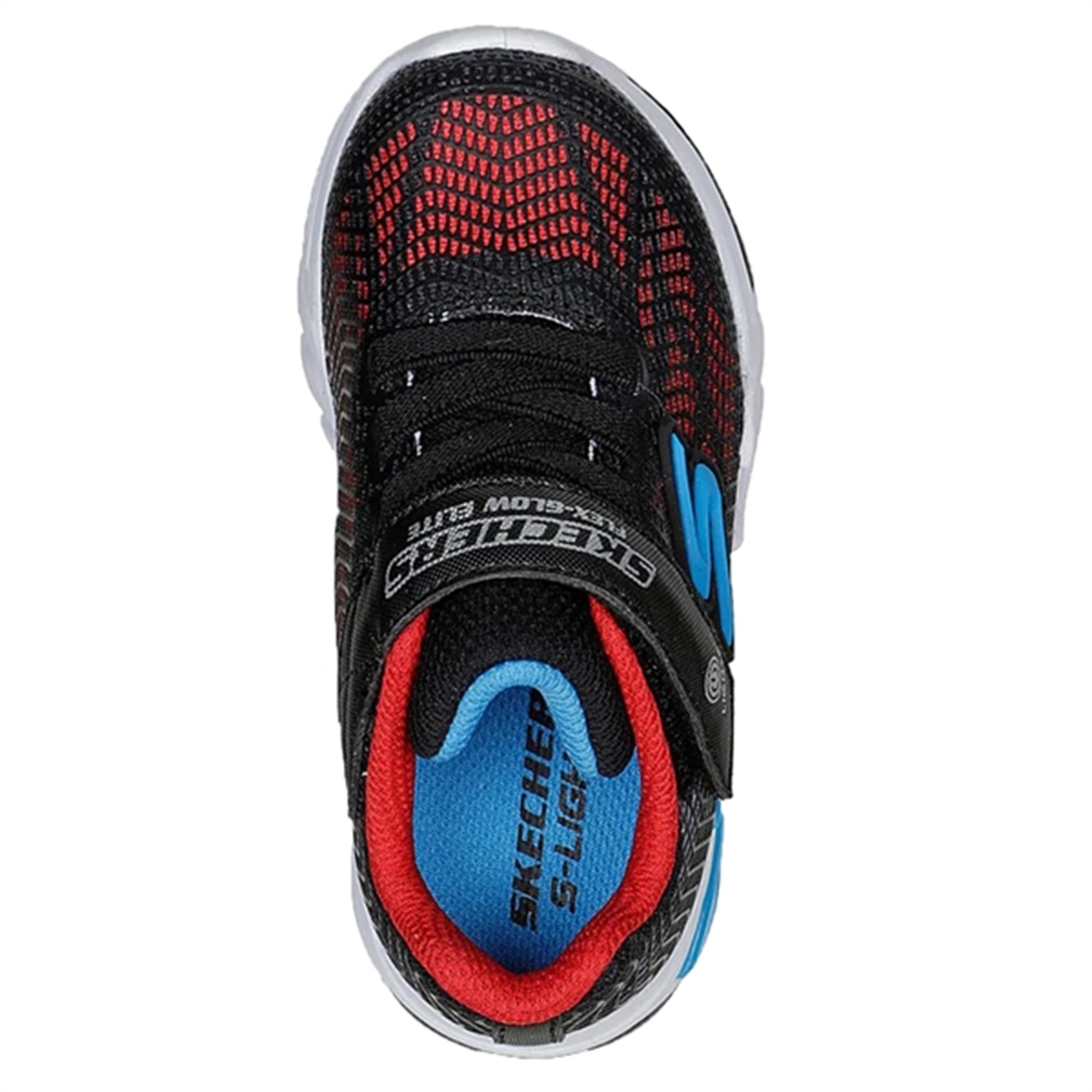 Flex Glow Elite Sneakers Black Red Blue Skechers Luksusbaby