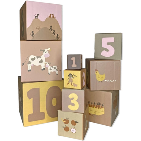 Smallstuff Stacking Boxes 1-10 Farm And Dolls