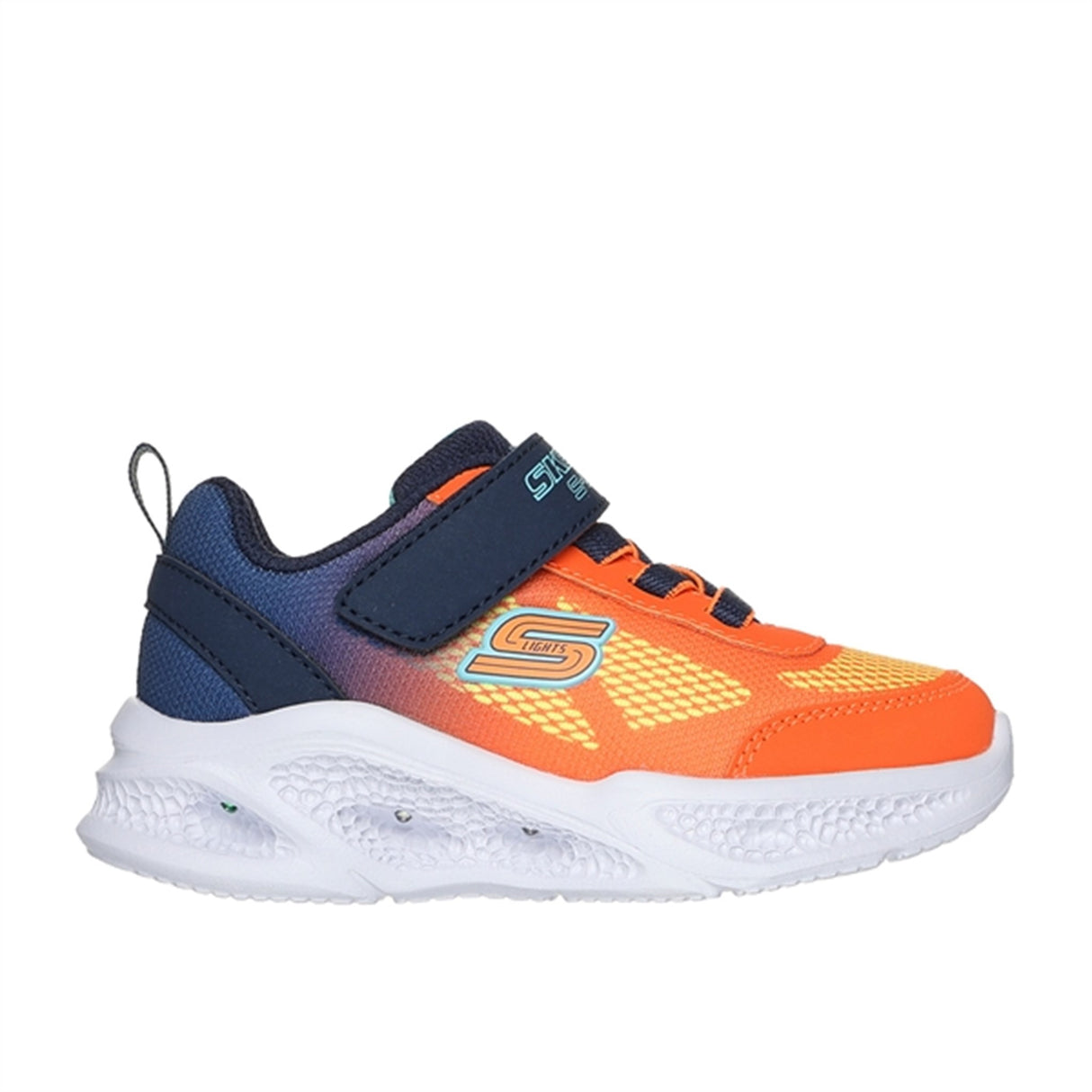 Skechers Meteor-Lights Sneakers Navy Orange