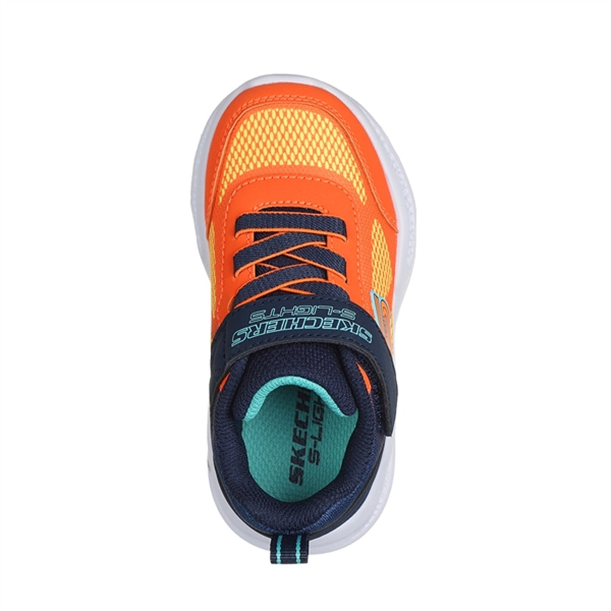 Skechers Meteor-Lights Sneakers Navy Orange