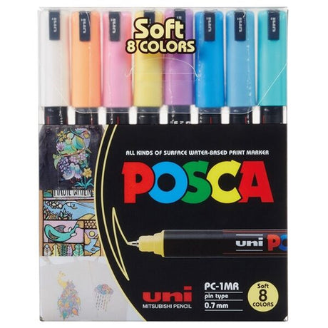 Posca Uni Marker PC-1MR 8 Pastel Colors