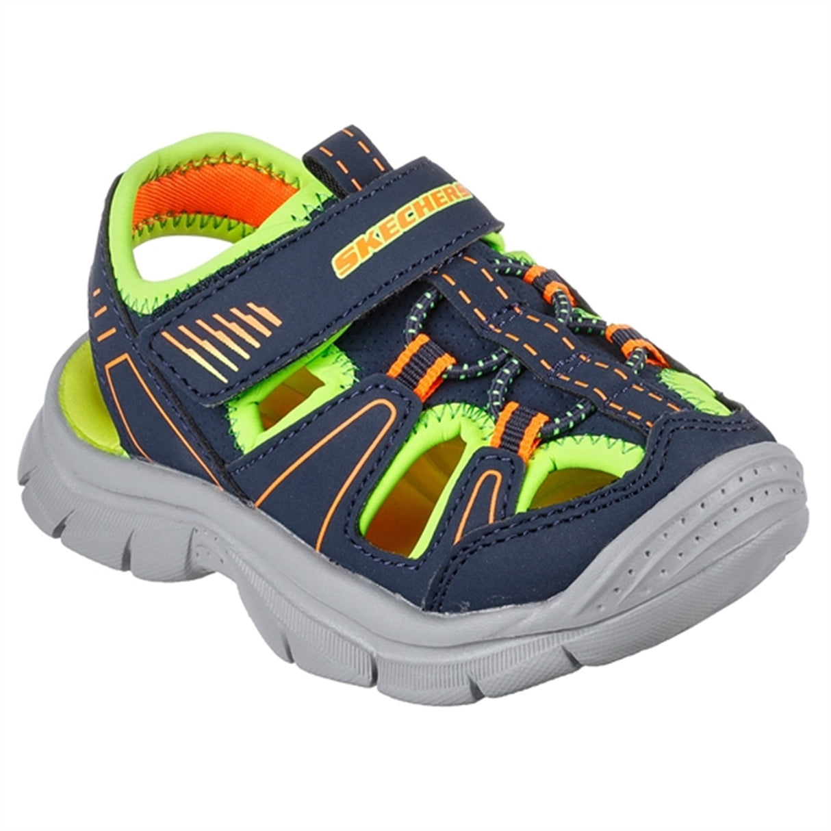 Skechers Relix Lightweight River Sandal Navy Lime