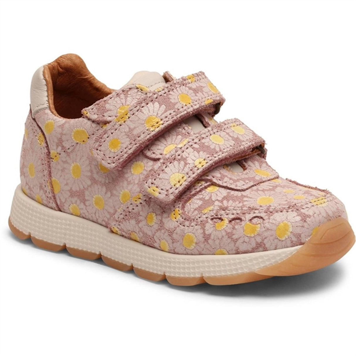 Bisgaard Luka V Velcro Shoe Rose Flowers