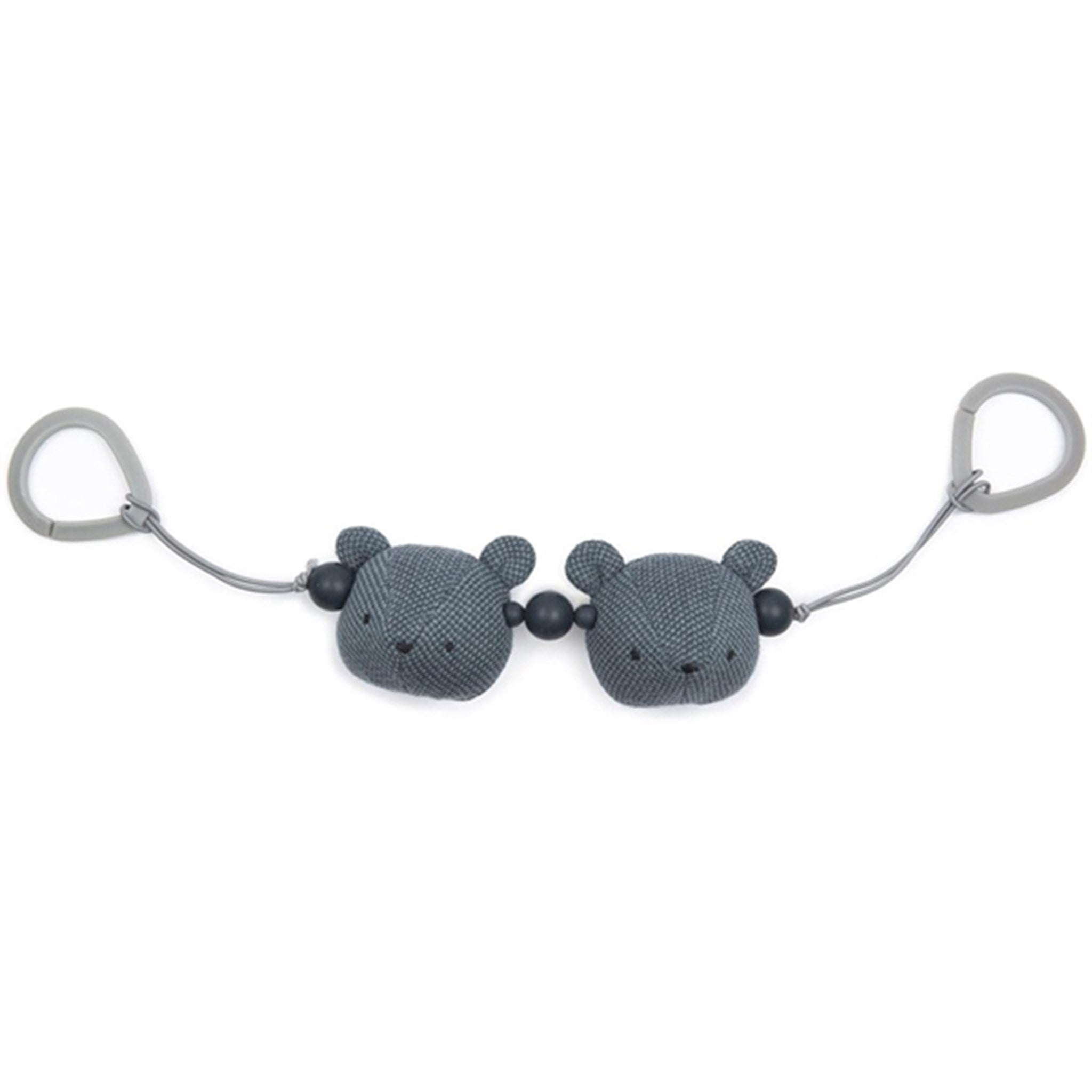 Smallstuff Knit Stroller Chain Bears Dark Denim/Denim