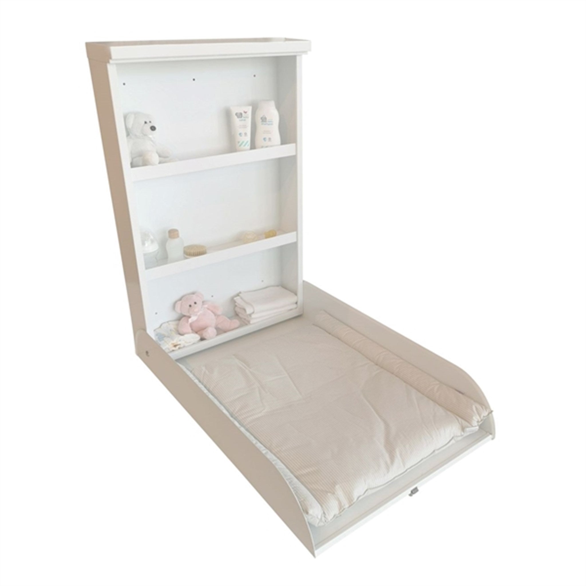 BabyDan Sofie Wall Mounted Changing Table Metal White Luksusbaby COM