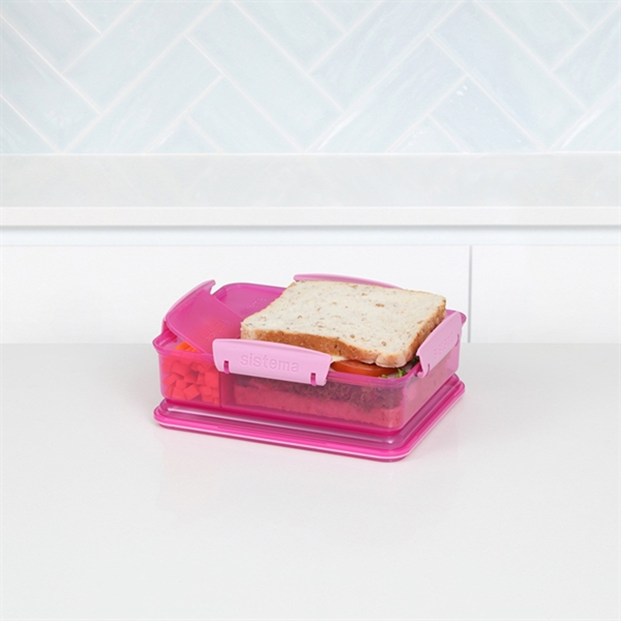 Sistema Snack Attack Duo Lunch Box 975 ml Pink 3