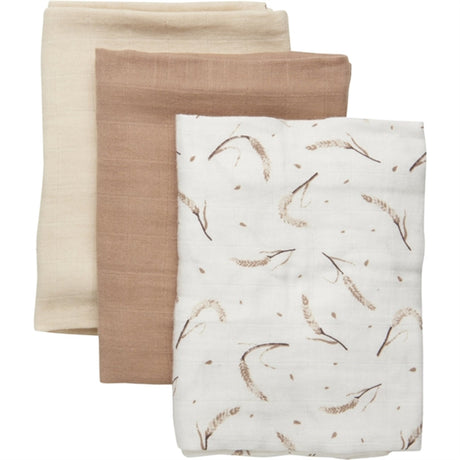 FIXONI Egret Muslin Cloths 3-Pack 2