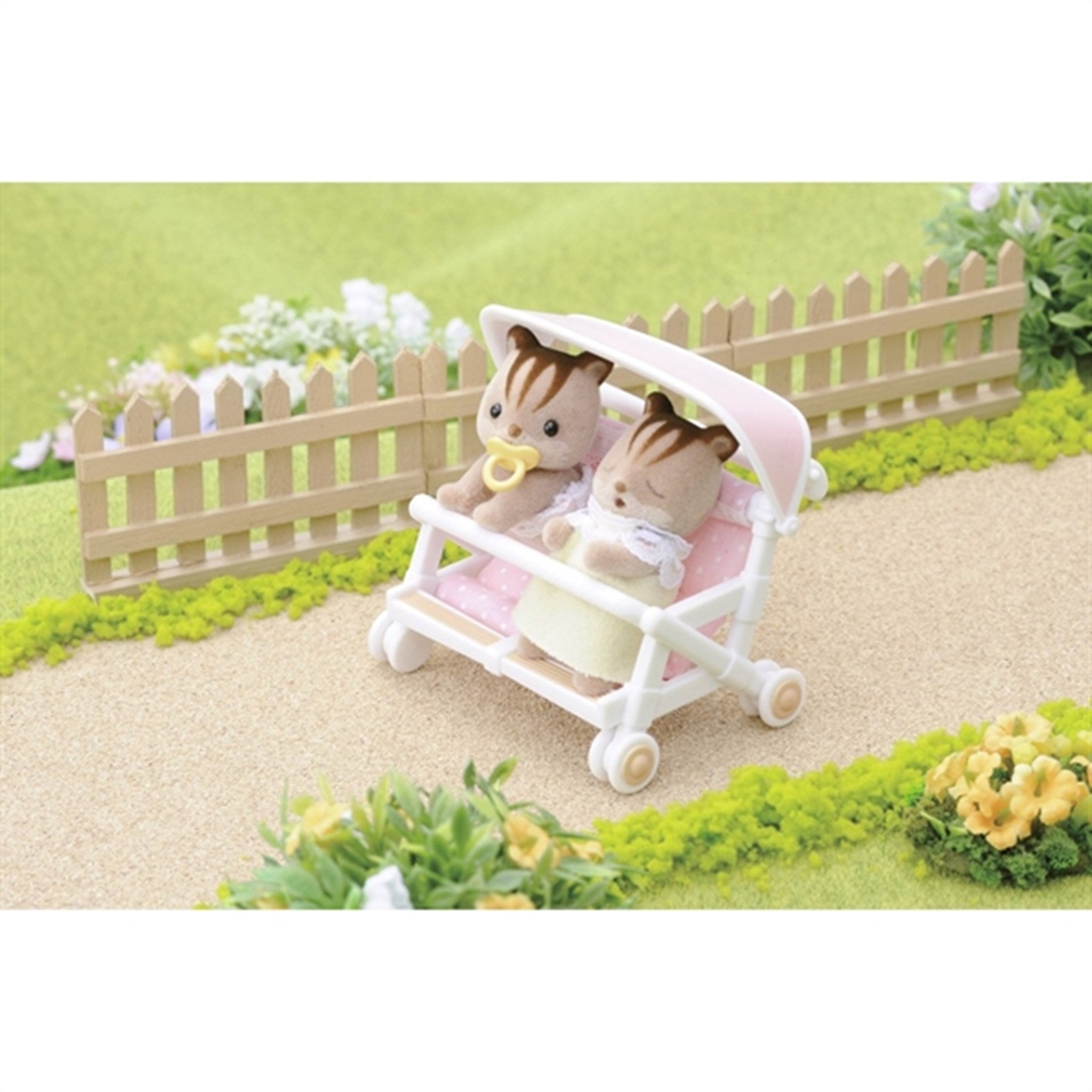 Sylvanian double pushchair online