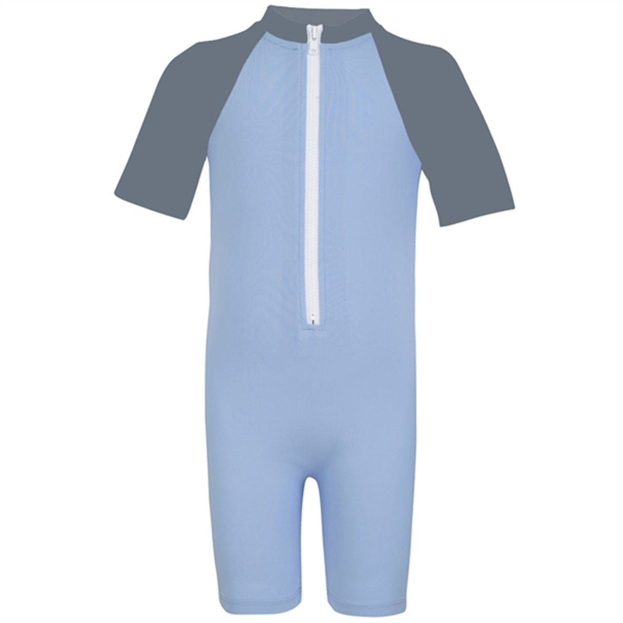 Petit Crabe Breeze/Coal Multi Color Sunsuit with Zipper