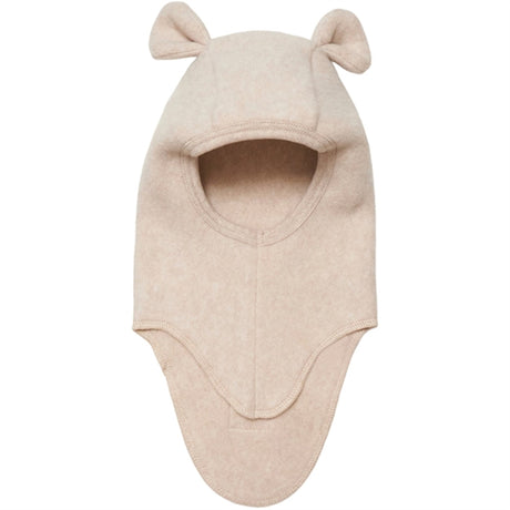 Huttelihut Balaclava Ears Cotton Fleece Teddy Cot Camel