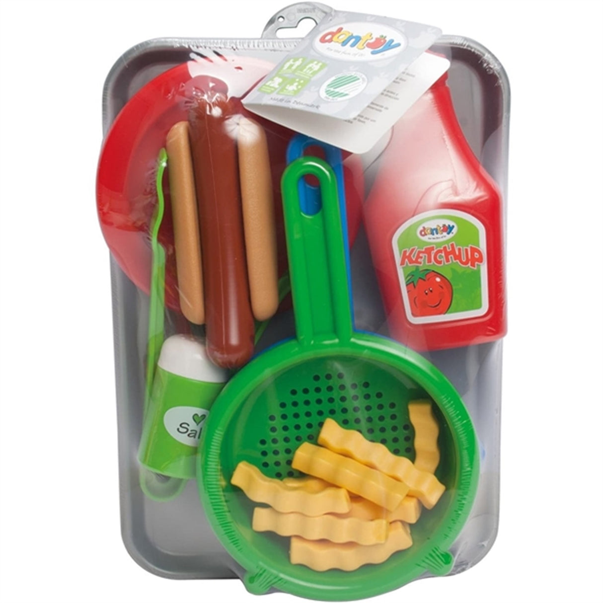 Dantoy Hotdog Set On A Tray