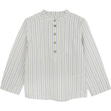 Huttelihut Woven Stripe Silver Sage Shirt