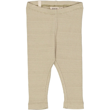 Wheat Warm Stone Stripe Jersey Leggings