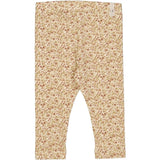 Wheat Eggshell Flowers Jersey Leggings 3