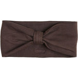 Racing Kids Headband Bow Chocolate Brown