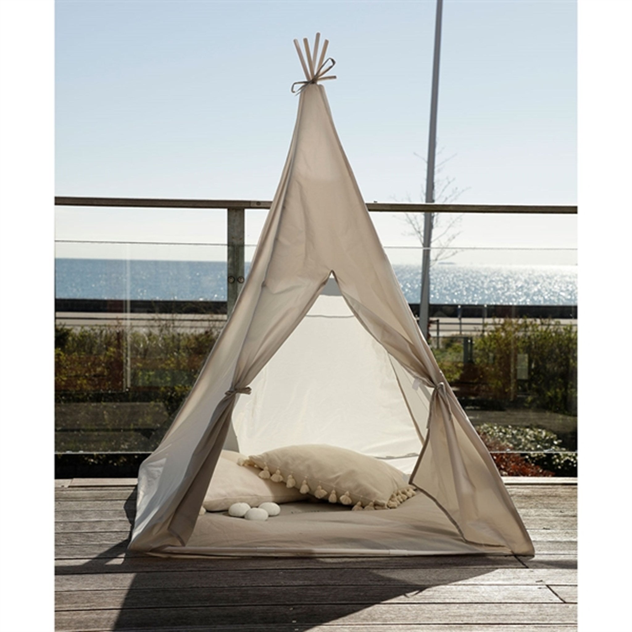 Vanilla COPENHAGEN Tipi Tent UV50+ Oyster Grey 2