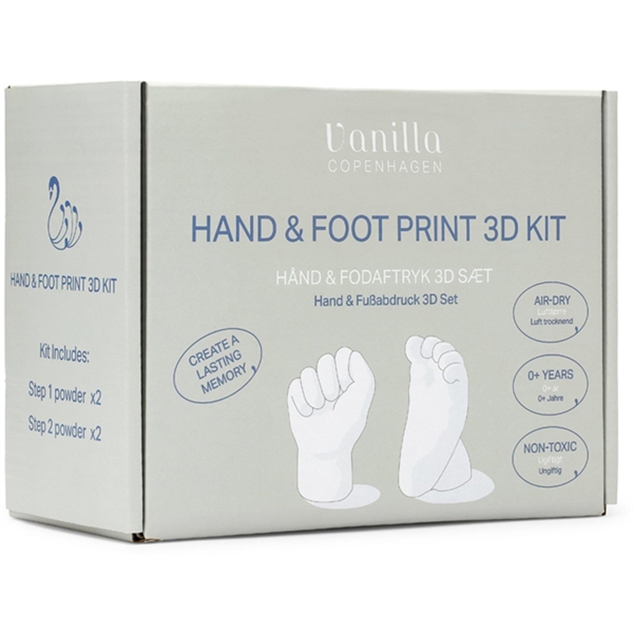 Vanilla COPENHAGEN Hand And Footprint 3D Set