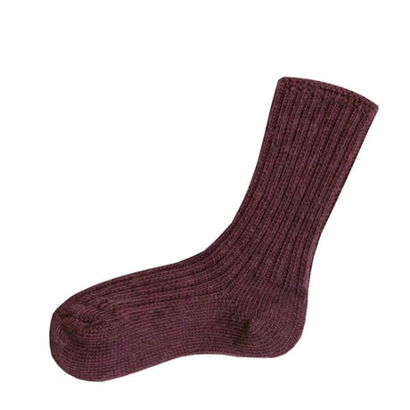 Joha Wool Socks Aubergine