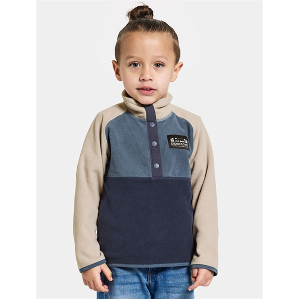 Didriksons Navy Monte Kids Fleece Jacket 2