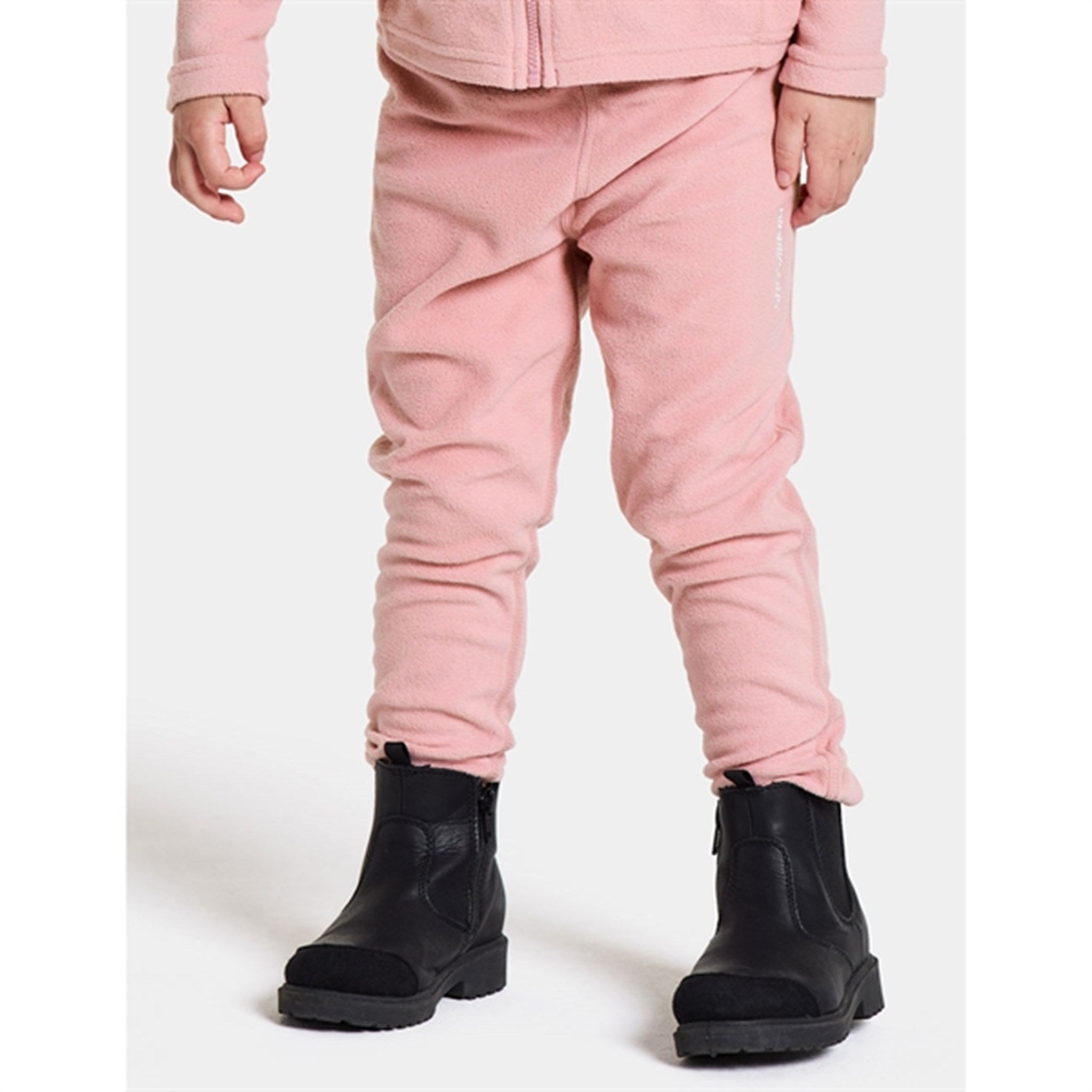 Didriksons Soft Pink Monte Kids Fleece Pants 2
