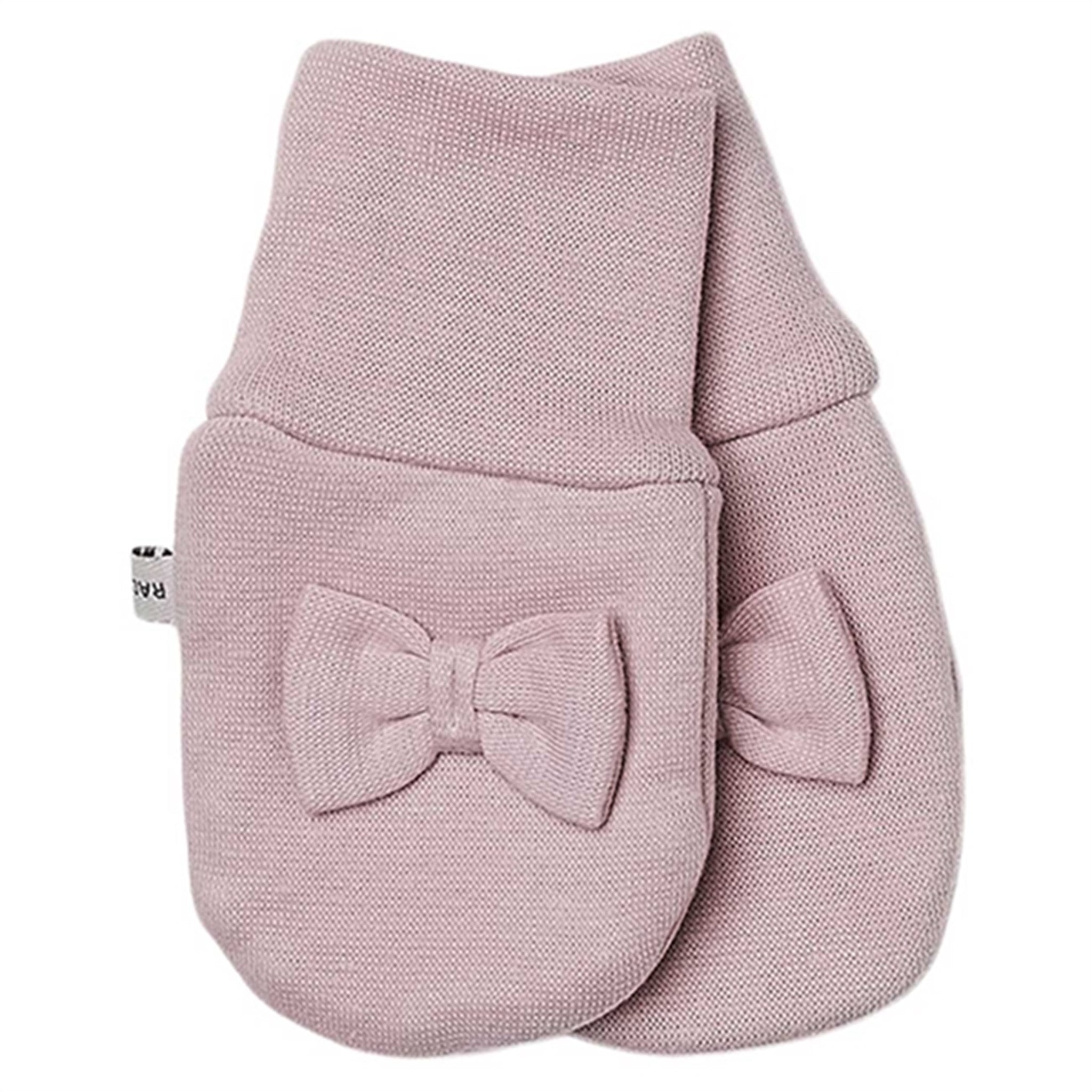 Racing Kids Mittens Baby Bow Dusty Rose