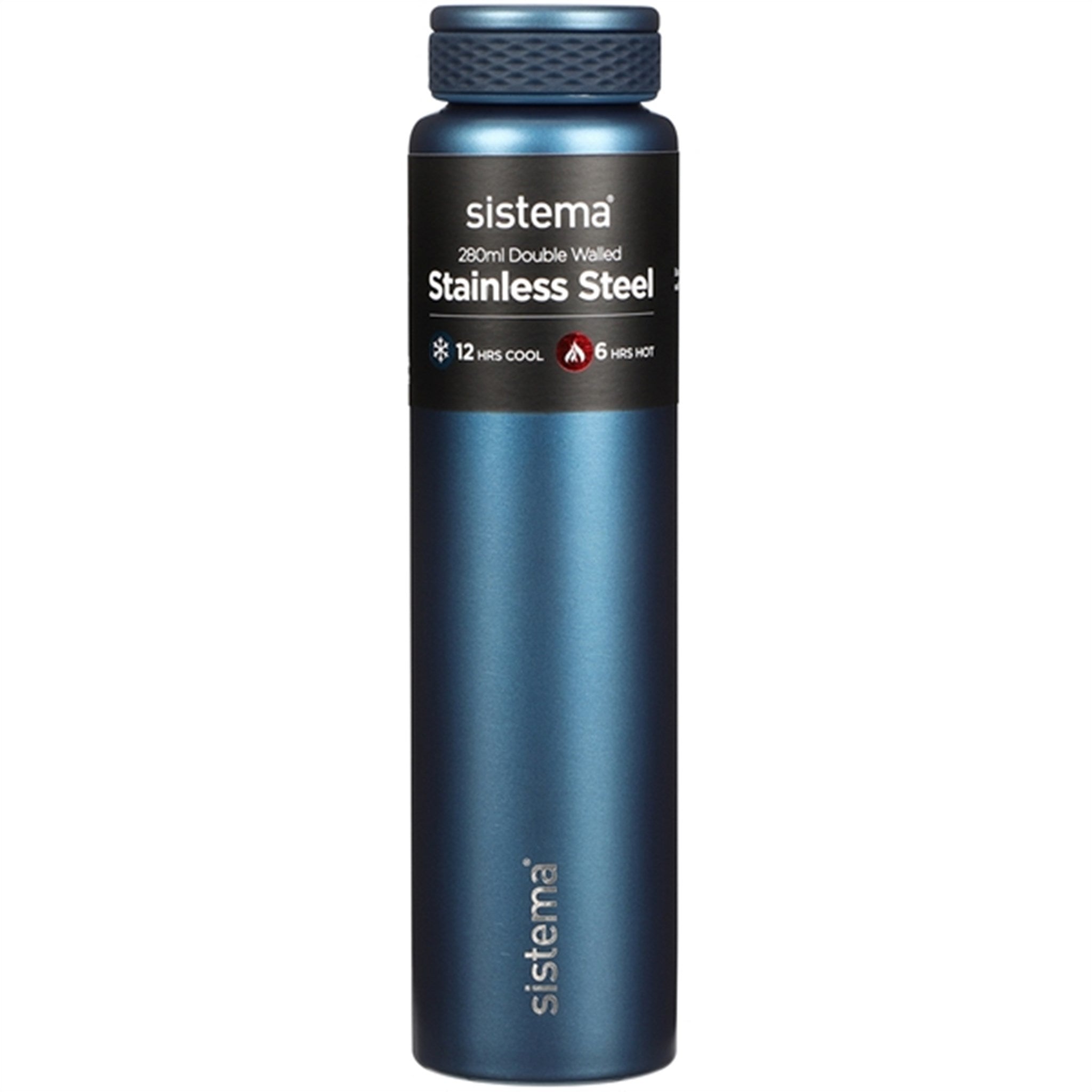 Sistema Stainless Steel Water Bottle 280 ml Blue